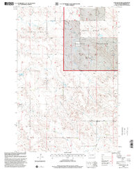 Download a high-resolution, GPS-compatible USGS topo map for Cow Butte SE, SD (2001 edition)
