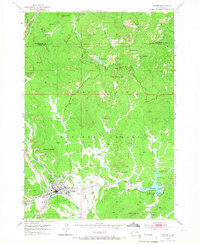 Download a high-resolution, GPS-compatible USGS topo map for Custer, SD (1988 edition)