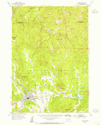 Download a high-resolution, GPS-compatible USGS topo map for Custer, SD (1955 edition)