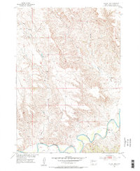 preview thumbnail of historical topo map of Meade County, SD in 1954