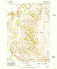 Download a high-resolution, GPS-compatible USGS topo map for Dalzell SE, SD (1956 edition)