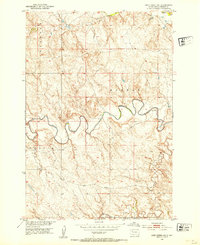 1952 Map of Perkins County, SD, 1954 Print