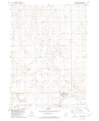 1979 Map of Delmont, SD, 1980 Print