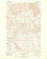 1951 Map of Dupree NE, 1953 Print