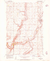 Download a high-resolution, GPS-compatible USGS topo map for Frederick, SD (1955 edition)
