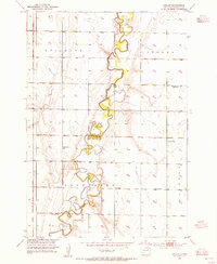preview thumbnail of historical topo map of Spink County, SD in 1953