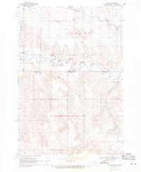preview thumbnail of historical topo map of Harding County, SD in 1968