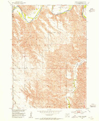 preview thumbnail of historical topo map of Lyman County, SD in 1952