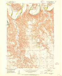 Download a high-resolution, GPS-compatible USGS topo map for Hamill NW, SD (1954 edition)