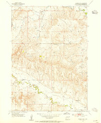 preview thumbnail of historical topo map of Pennington County, SD in 1953