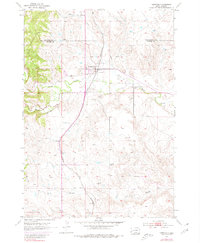 1953 Map of Hermosa, SD, 1980 Print