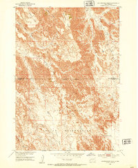 preview thumbnail of historical topo map of Pennington County, SD in 1951