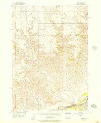 preview thumbnail of historical topo map of Meade County, SD in 1955