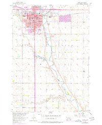 Download a high-resolution, GPS-compatible USGS topo map for Huron, SD (1977 edition)