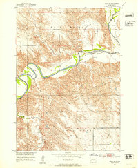 Download a high-resolution, GPS-compatible USGS topo map for Ideal NE, SD (1953 edition)
