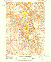 1950 Map of Jackson County, SD, 1952 Print