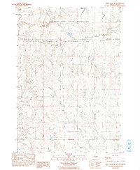 preview thumbnail of historical topo map of Ziebach County, SD in 1983