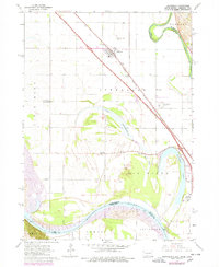 Download a high-resolution, GPS-compatible USGS topo map for Jefferson, SD (1977 edition)