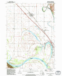 Download a high-resolution, GPS-compatible USGS topo map for Jefferson, SD (1995 edition)