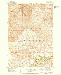 1951 Map of La Plant, SD, 1953 Print