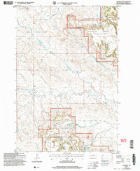 Download a high-resolution, GPS-compatible USGS topo map for Ladner SE, SD (2007 edition)