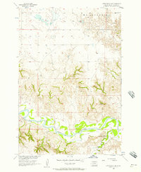 Download a high-resolution, GPS-compatible USGS topo map for Little Eagle NW, SD (1957 edition)
