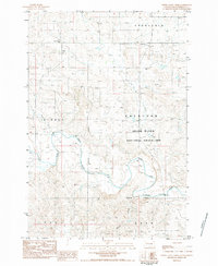 Download a high-resolution, GPS-compatible USGS topo map for Little Nasty Creek, SD (1984 edition)