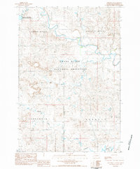 Download a high-resolution, GPS-compatible USGS topo map for Lodgepole SE, SD (1984 edition)