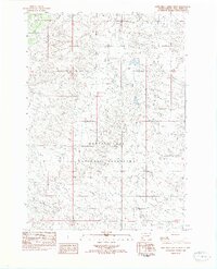 1982 Map of Lone Well Creek West
