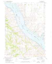 Download a high-resolution, GPS-compatible USGS topo map for Lucas SE, SD (1974 edition)
