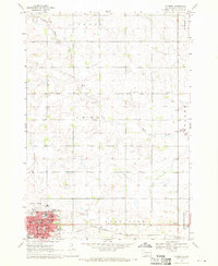 Download a high-resolution, GPS-compatible USGS topo map for Madison, SD (1970 edition)