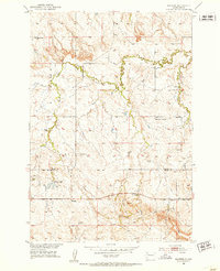 preview thumbnail of historical topo map of Perkins County, SD in 1951