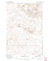 1971 Map of McKenzie Butte, 1974 Print