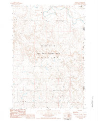 Download a high-resolution, GPS-compatible USGS topo map for Meadow NE, SD (1984 edition)