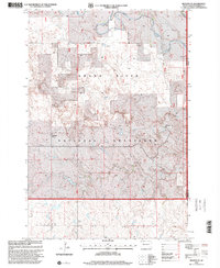 Download a high-resolution, GPS-compatible USGS topo map for Meadow NE, SD (2001 edition)