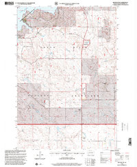 Download a high-resolution, GPS-compatible USGS topo map for Meadow NW, SD (2001 edition)