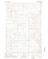 Download a high-resolution, GPS-compatible USGS topo map for Meadow, SD (1984 edition)
