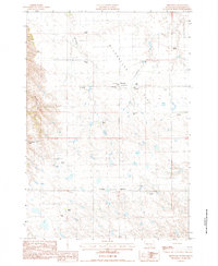 preview thumbnail of historical topo map of Haakon County, SD in 1983