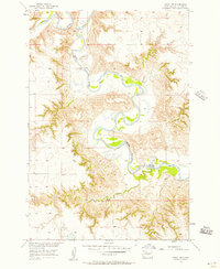 Download a high-resolution, GPS-compatible USGS topo map for Miscol NE, SD (1957 edition)