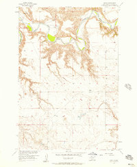 preview thumbnail of historical topo map of Corson County, SD in 1956
