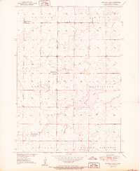 1950 Map of Mitchell Lake