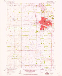 preview thumbnail of historical topo map of Mitchell, SD in 1957