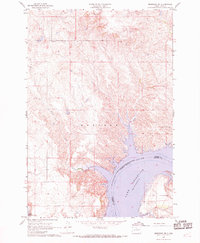 preview thumbnail of historical topo map of Corson County, SD in 1967