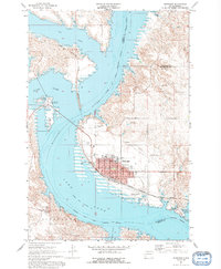 1967 Map of Mobridge, SD, 1992 Print