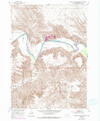 1951 Map of Mouth of Little Dog Creek, 1994 Print