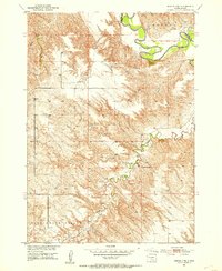 1951 Map of Murdo 3 NE, 1953 Print
