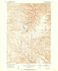 preview thumbnail of historical topo map of Mellette County, SD in 1951