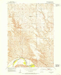 preview thumbnail of historical topo map of Jones County, SD in 1951