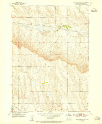 Download a high-resolution, GPS-compatible USGS topo map for New Underwood SW, SD (1955 edition)