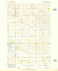 1953 Map of Marshall County, SD, 1955 Print
